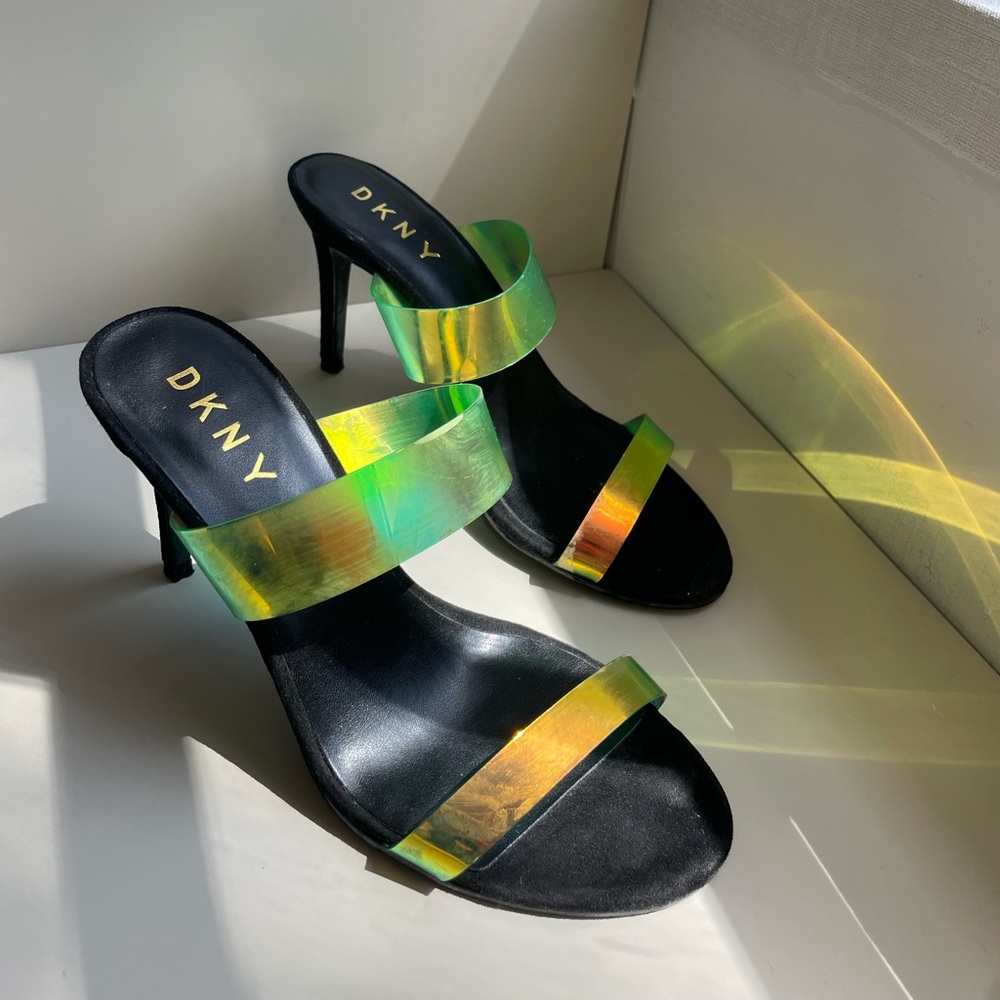 DKNY Multi Chrome Women’s Black Heels